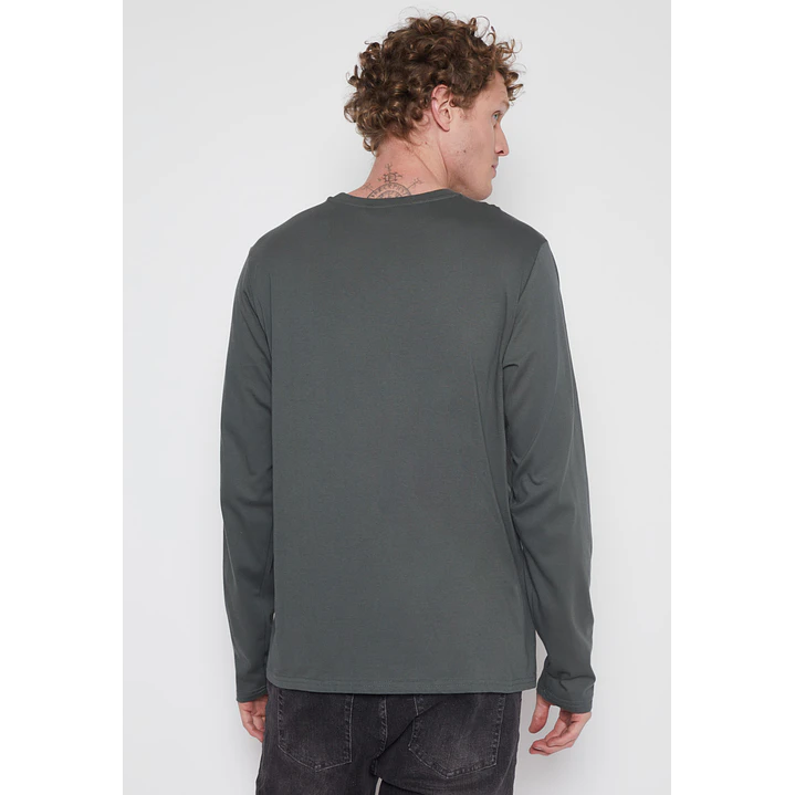Polera Basic Hombre Verde Familyshop 3