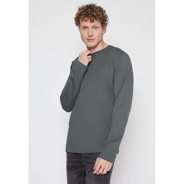 Polera Basic Hombre Verde Familyshop 1