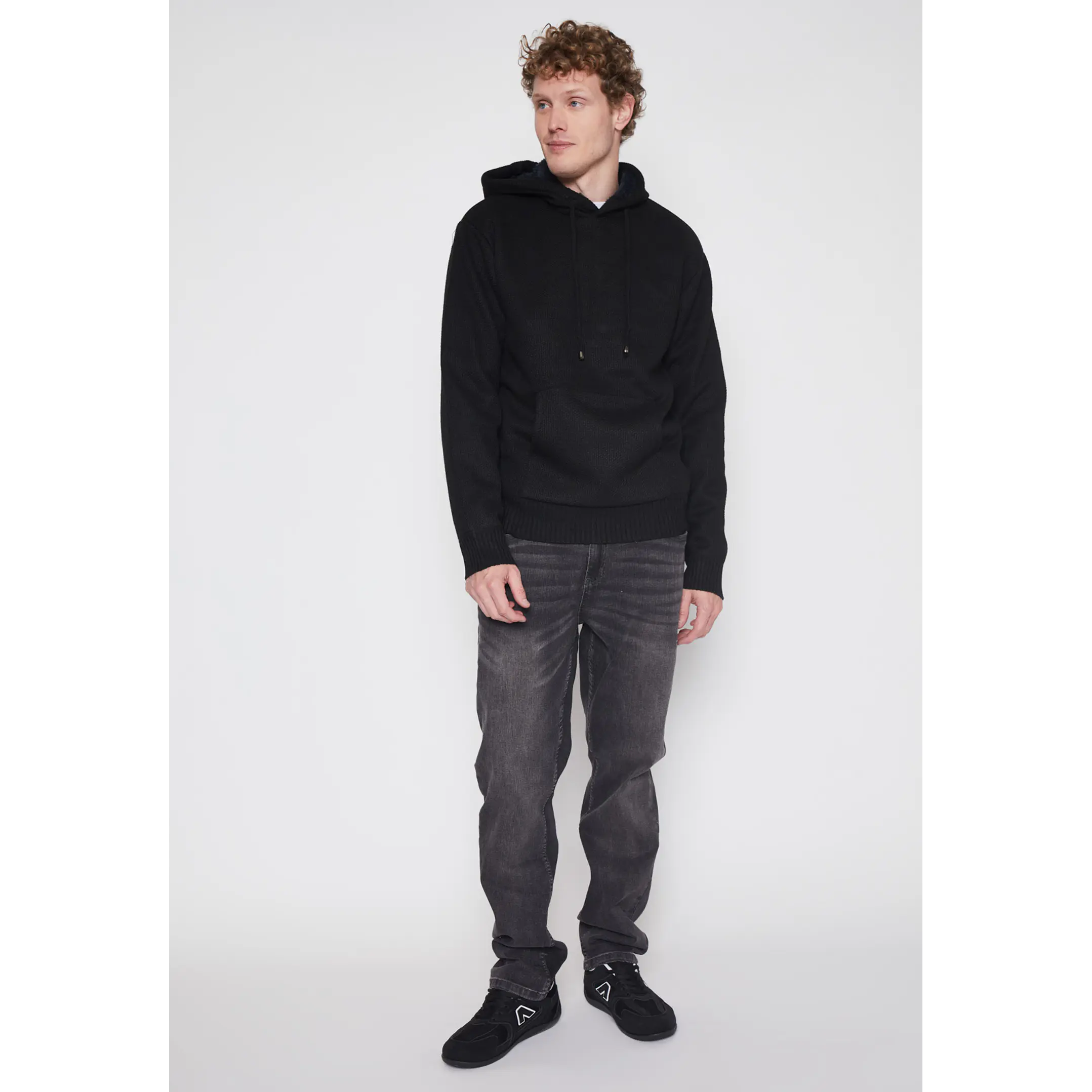 Sweater Peludo Hombre Negro Familyshop 2