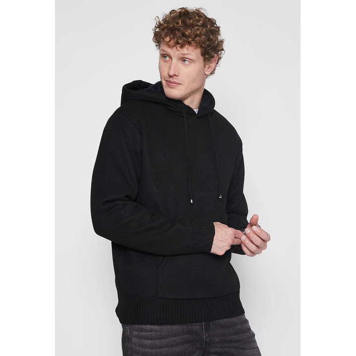 Sweater Peludo Hombre Negro Familyshop 1