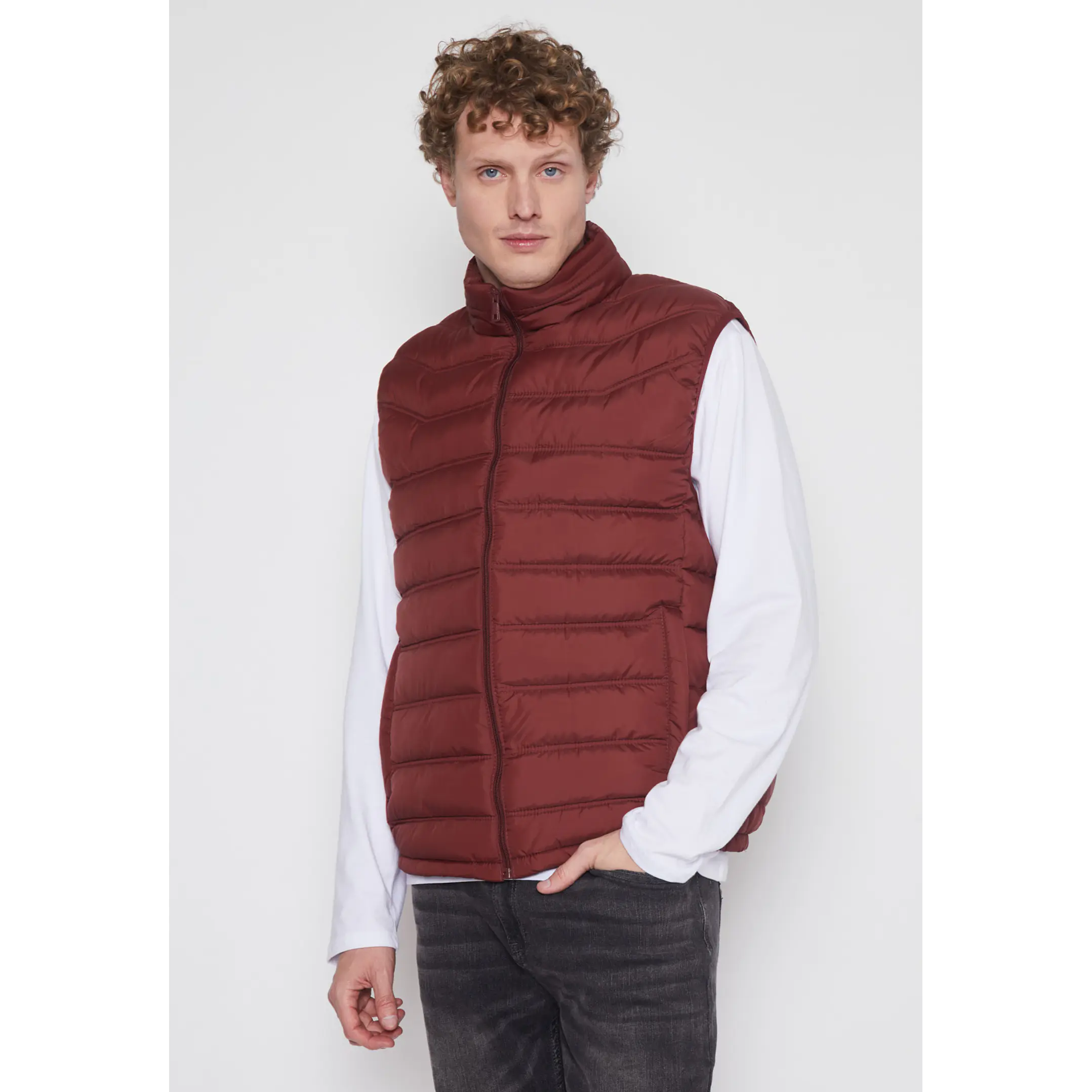 Parka Basic Prove Hombre Burdeo Familyshop 1