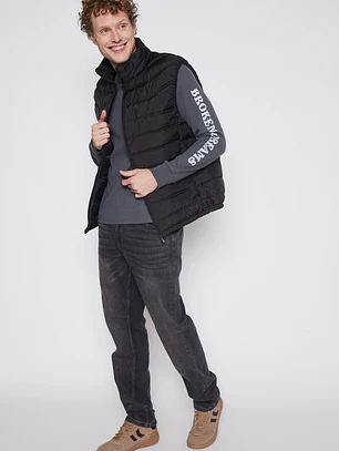 Parka Basic SM Hombre Negro Familyshop