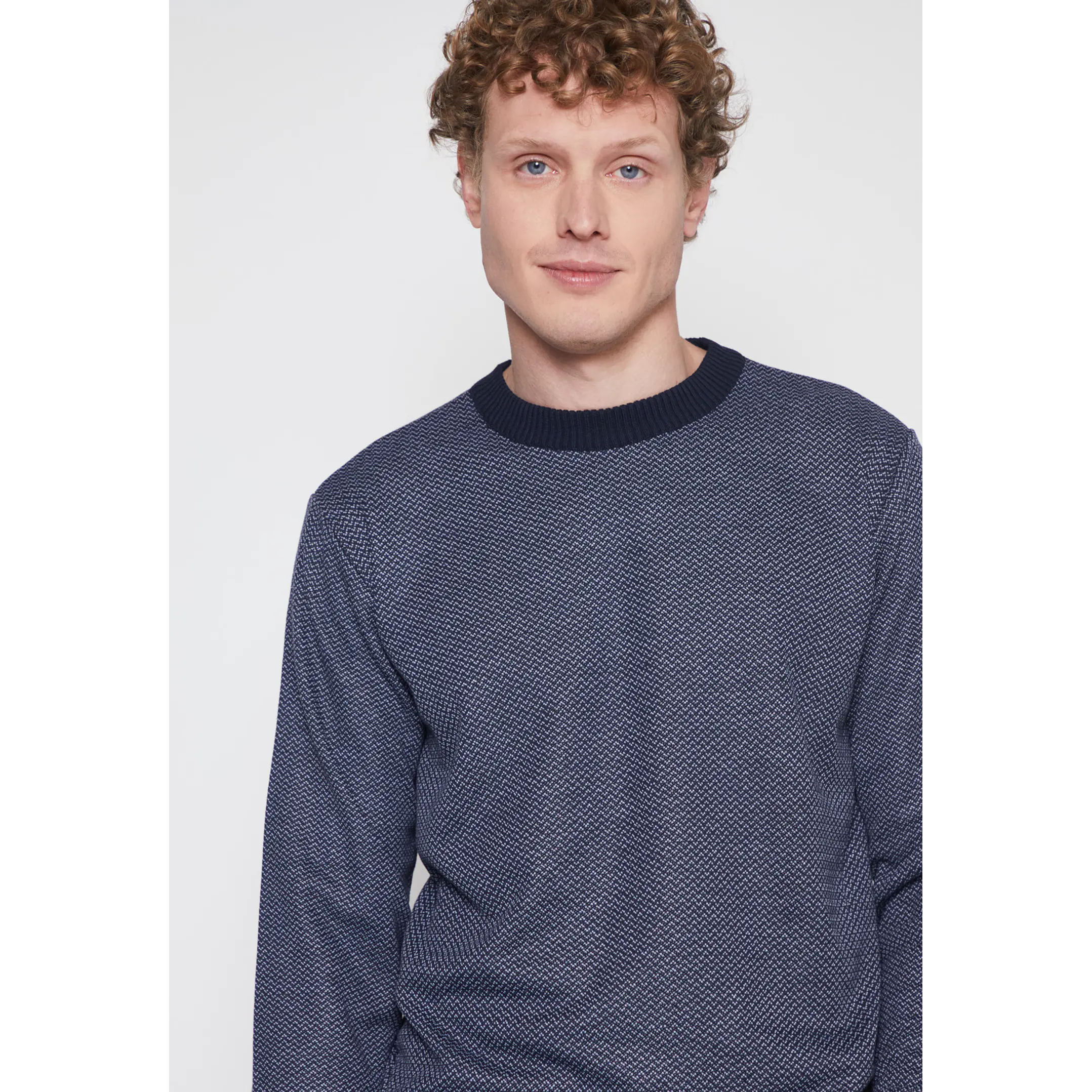 Sweater Bicolor Hombre Azul Familyshop 3