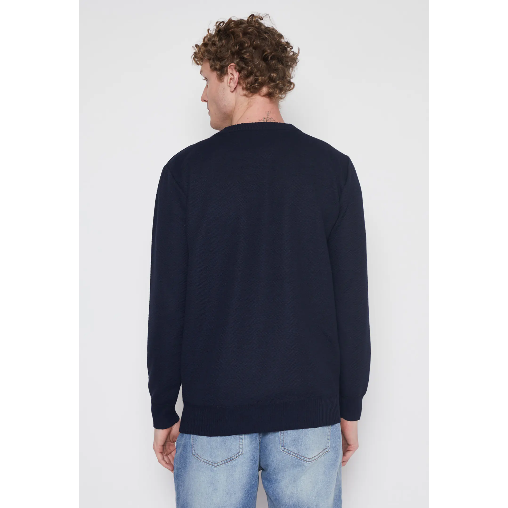 Sweater Tela Hombre Azul Familyshop 3