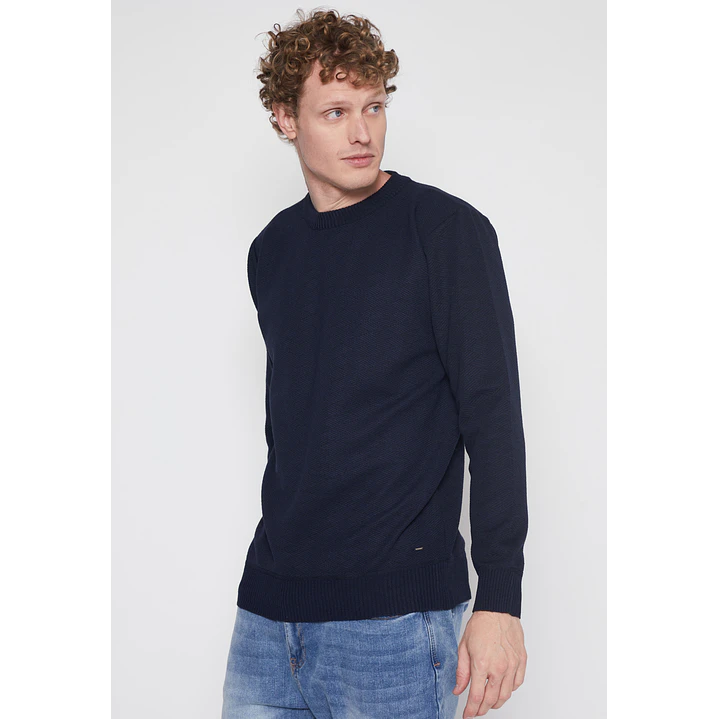Sweater Tela Hombre Azul Familyshop 1