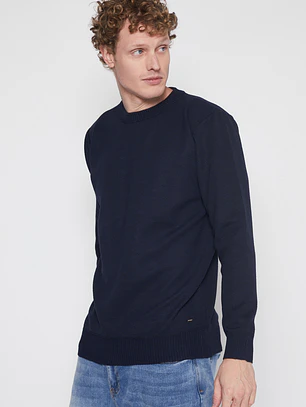 Sweater Tela Hombre Azul Familyshop