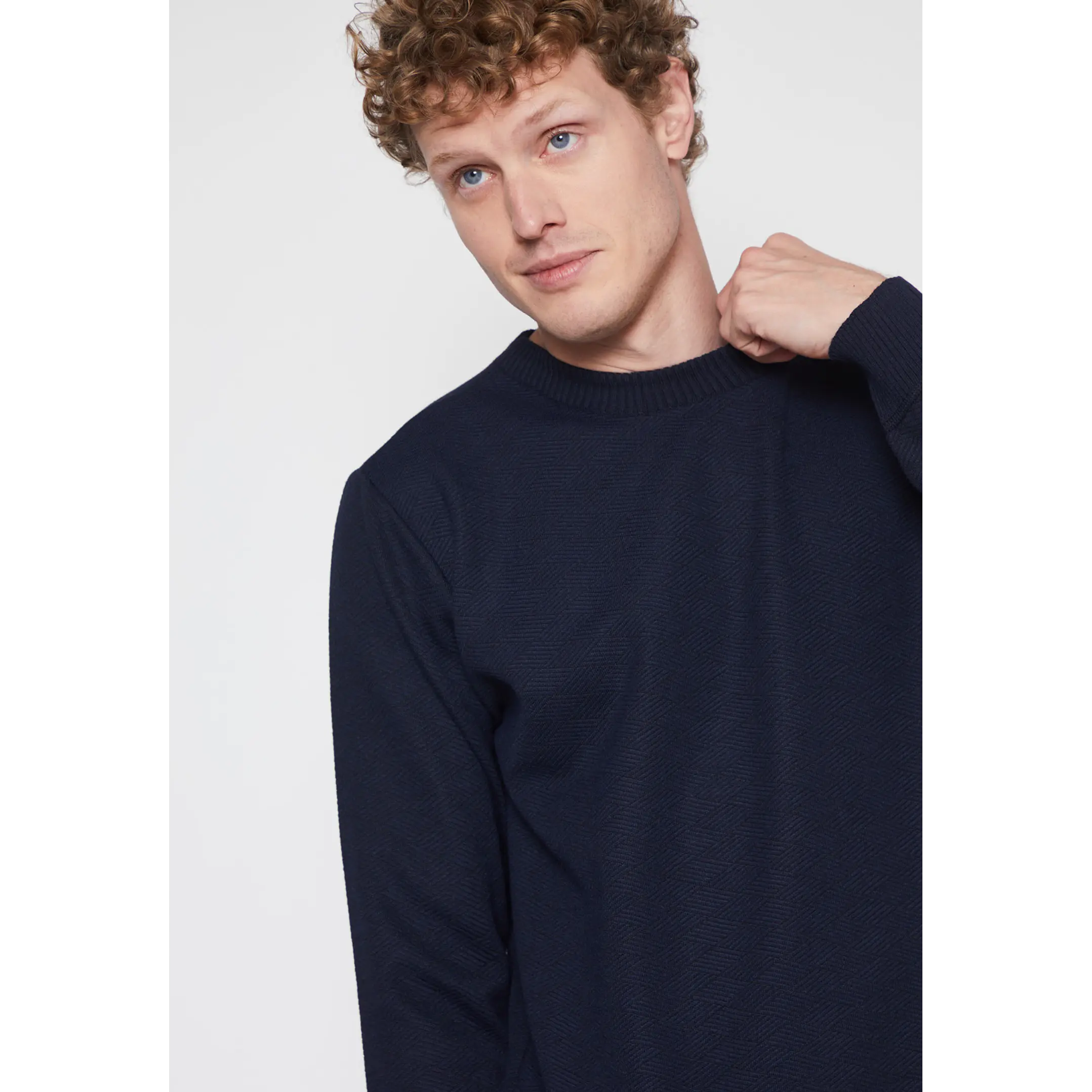 Sweater Tela Hombre Azul Familyshop 4