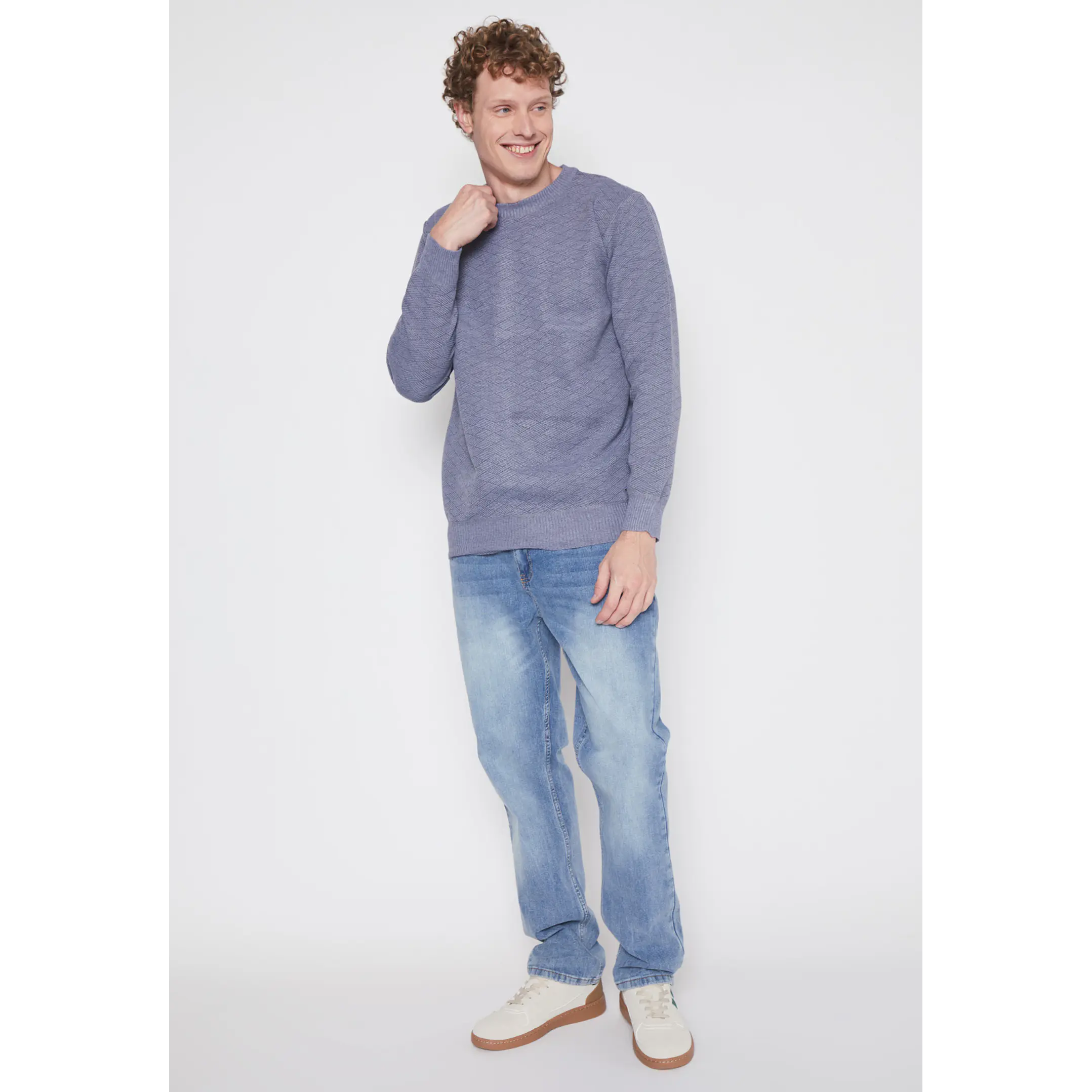 Sweater Tela Hombre Gris Familyshop 2