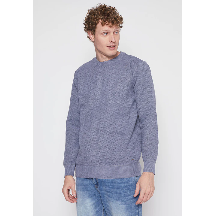 Sweater Tela Hombre Gris Familyshop 1