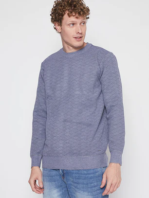 Sweater Tela Hombre Gris Familyshop