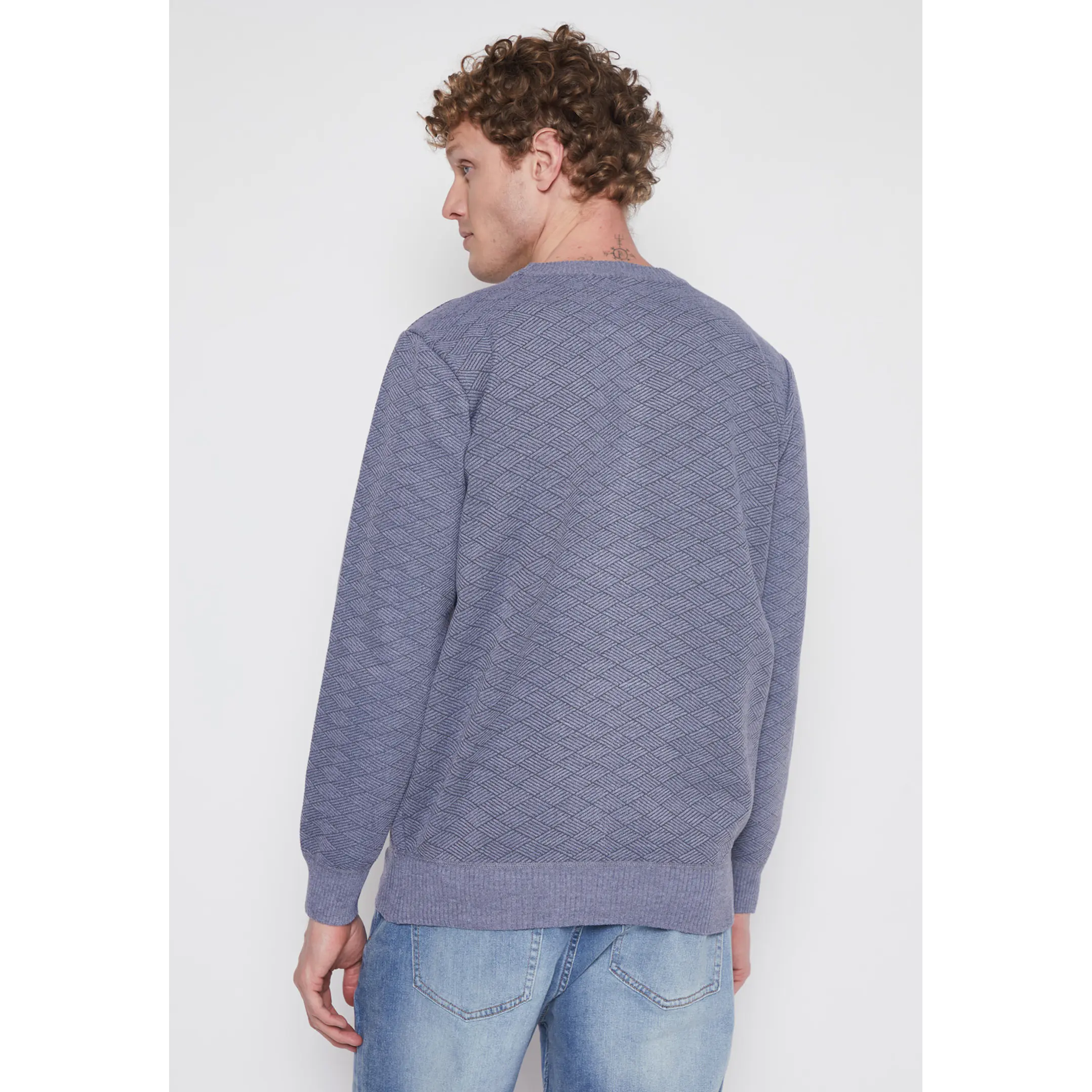 Sweater Tela Hombre Gris Familyshop 3