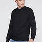 Sweater Tela Hombre Negro Familyshop - Miniatura 1
