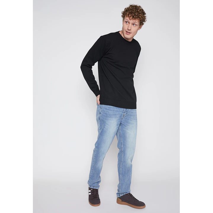 Sweater Tela Hombre Negro Familyshop 2