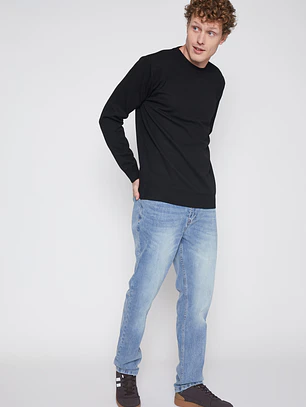 Sweater Tela Hombre Negro Familyshop