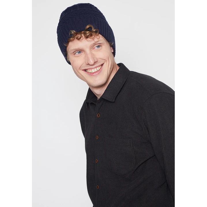 Gorro Forrado Hombre Azul Familyshop 2