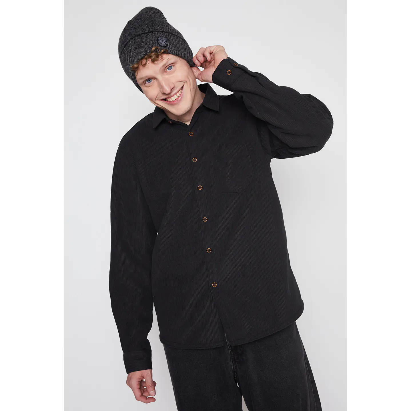 Gorro Jaspeado Hombre Negro Familyshop 1