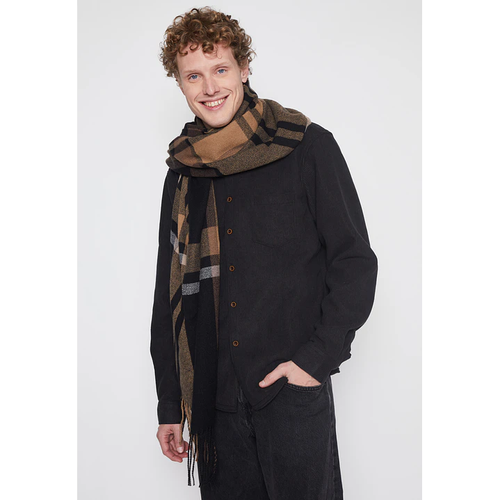 Bufanda Escocesa Hombre Café Familyshop 1