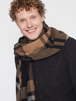 Bufanda Escocesa Hombre Café Familyshop