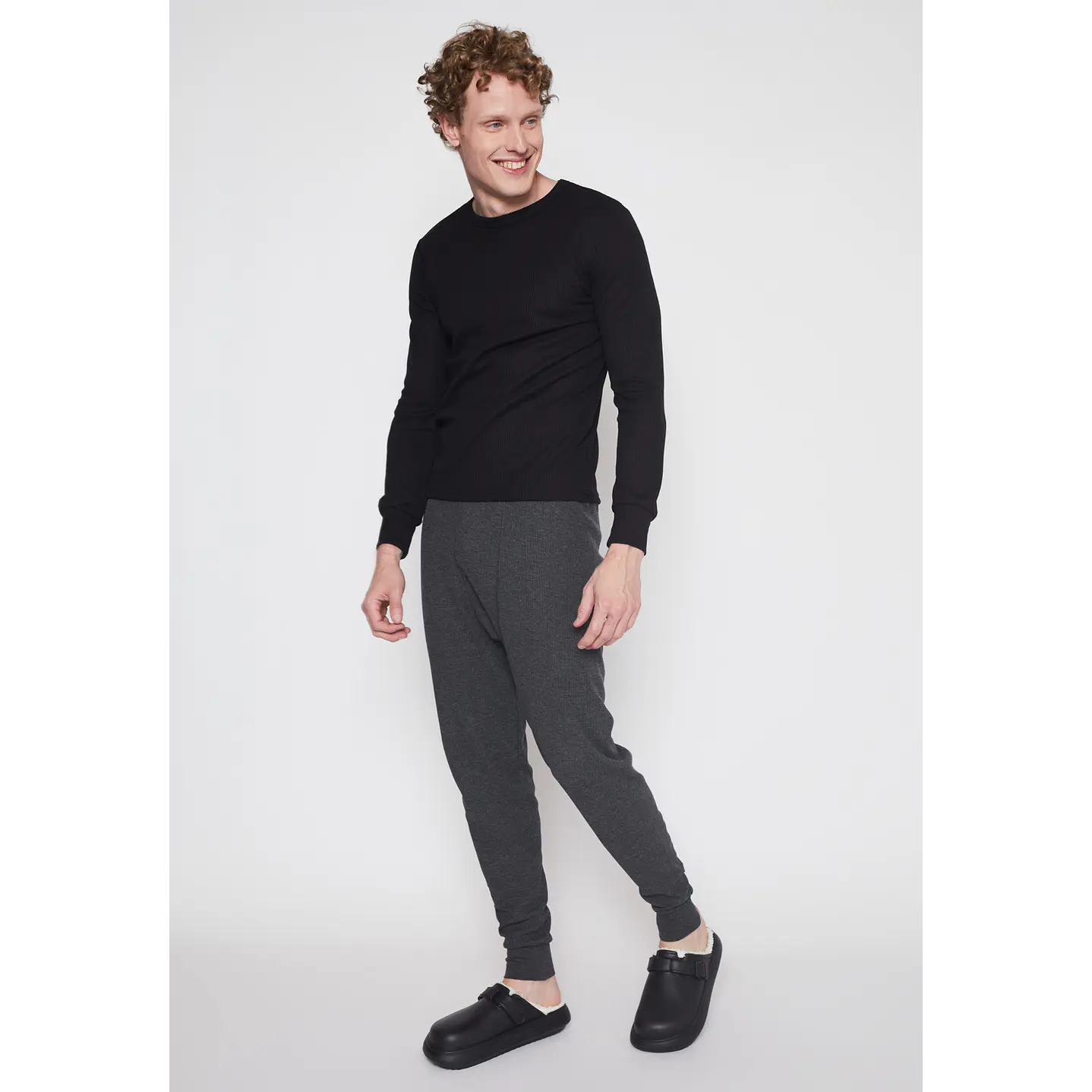 Calzóncillo Waffle Hombre Gris Familyshop 2