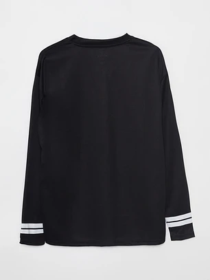 Polera College Lolo Negro Familyshop