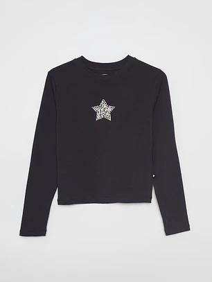 Polera Parche Lola Acero Familyshop