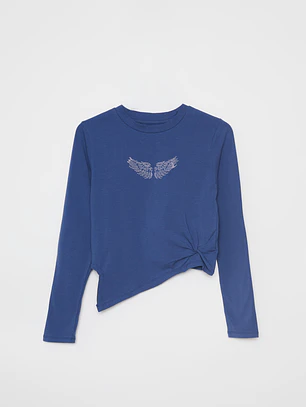 Polera Brillo Lola Azul Familyshop