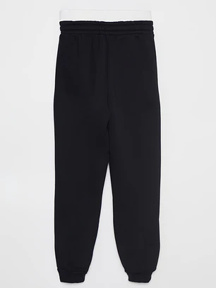 Pantalón Buzo Elasticado Lola Negro Familyshop