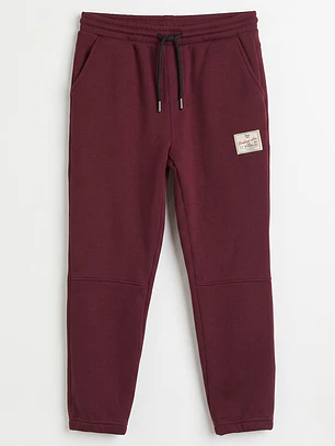 Pantalón Buzo Jogger Niño Burdeo Familyshop