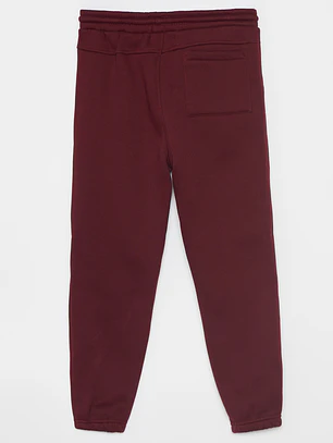 Pantalón Buzo Jogger Niño Burdeo Familyshop