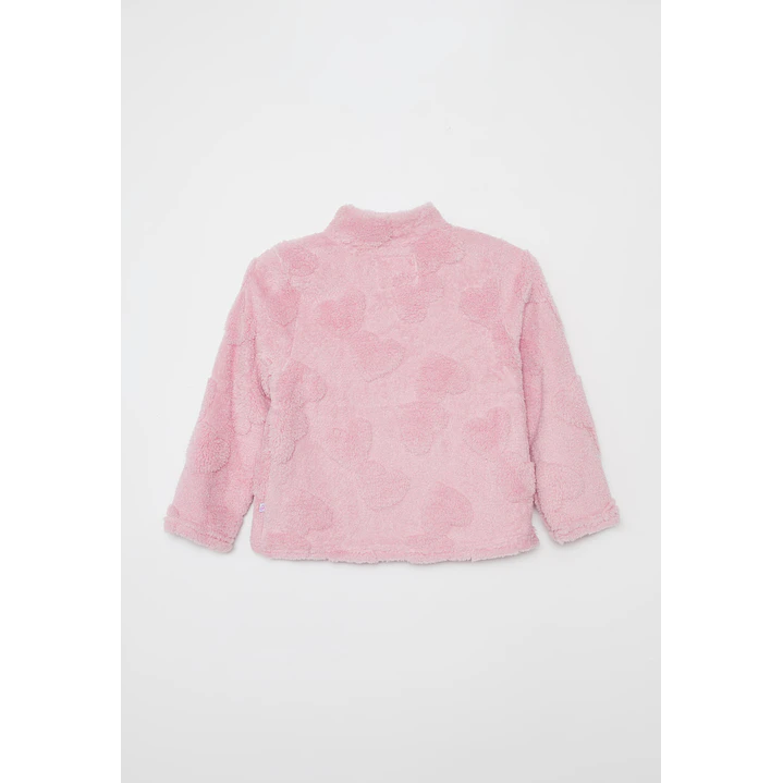 Polar Peludo Flores Niña Rosado Familyshop 2
