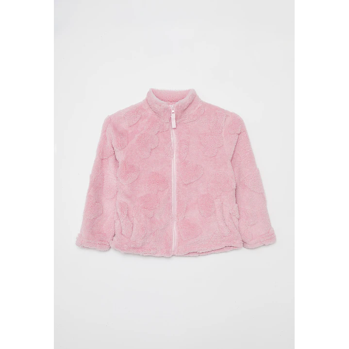 Polar Peludo Flores Niña Rosado Familyshop 1