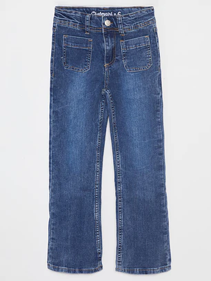 Jeans Flare Moda Niña Azul Familyshop