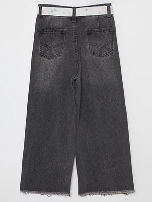 Jeans Wide Leg Niña Negro Familyshop