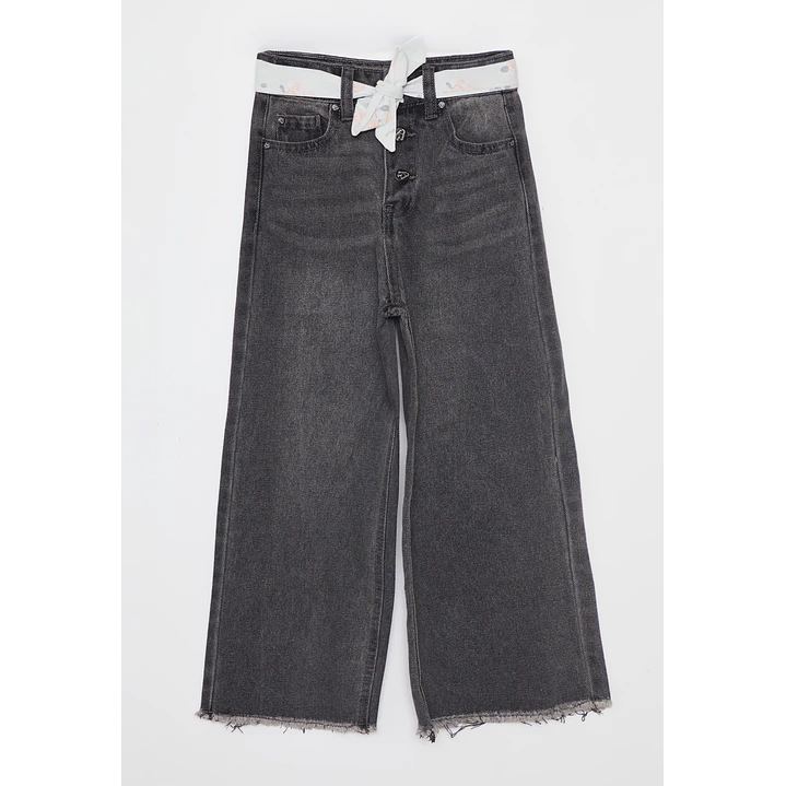 Jeans Wide Leg Niña Negro Familyshop 1