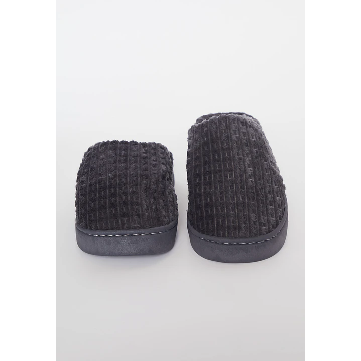 Pantufla Plush Hombre Gris Familyshop 2