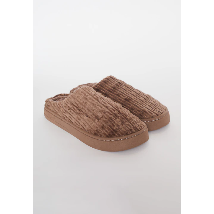 Pantufla Plush Hombre Beige Familyshop 1
