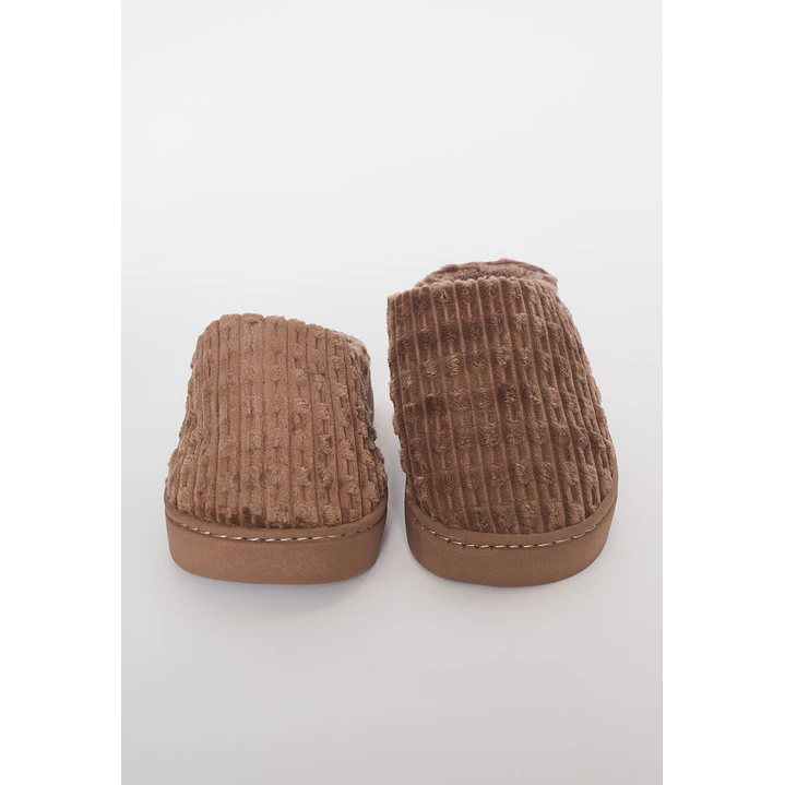 Pantufla Plush Hombre Beige Familyshop 2