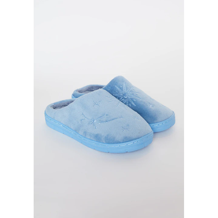 Pantufla Bordado Mujer Azul Familyshop 1