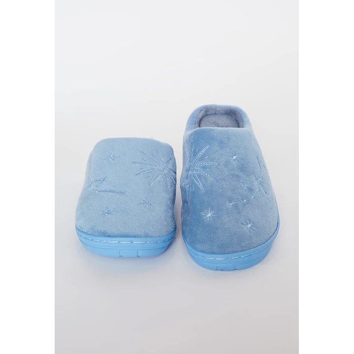 Pantufla Bordado Mujer Azul Familyshop 3