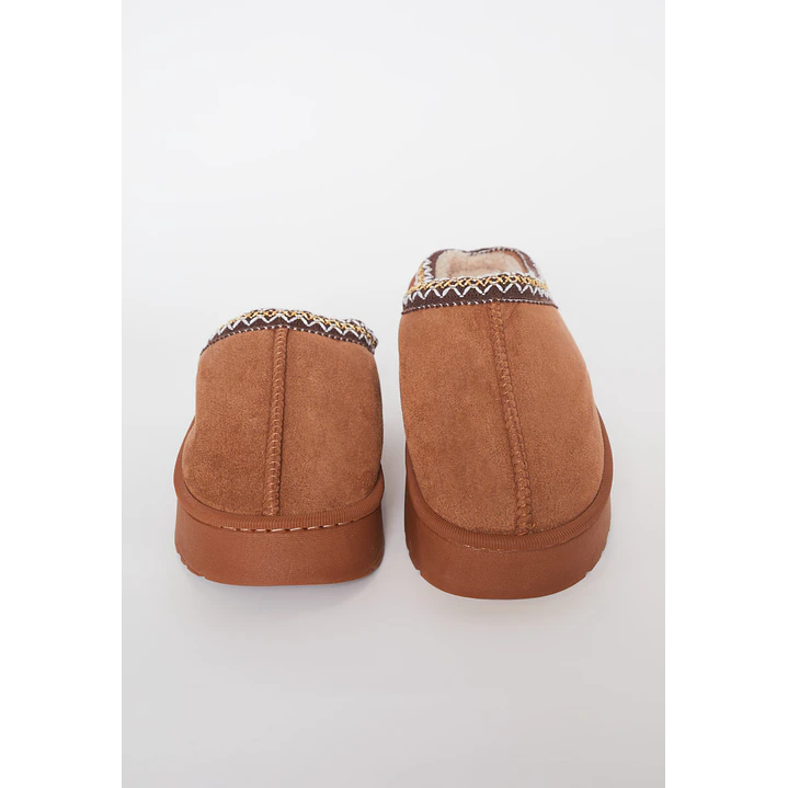 Pantufla Étnica Mujer Café Familyshop 3