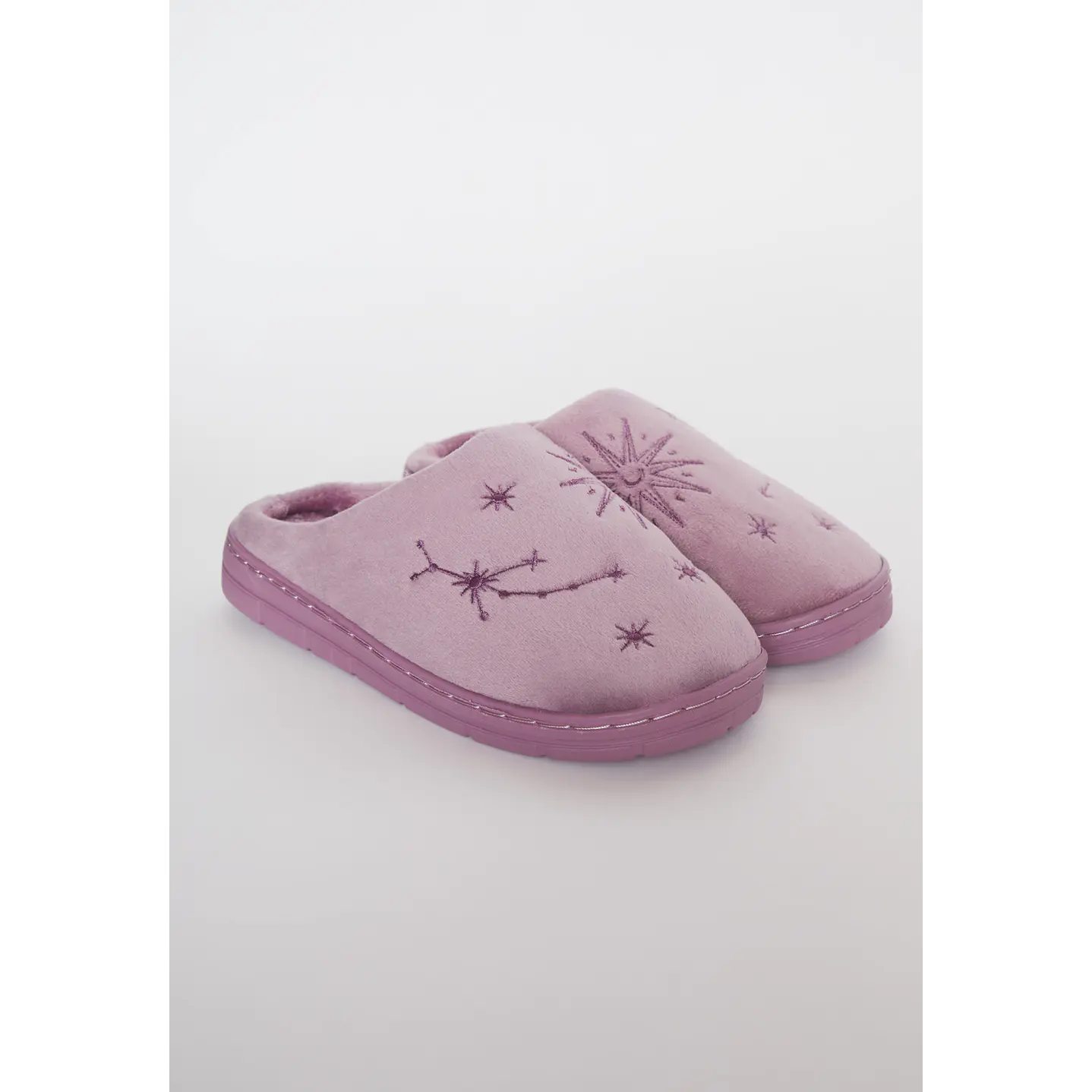 Pantufla Bordado Mujer Morado Familyshop 1
