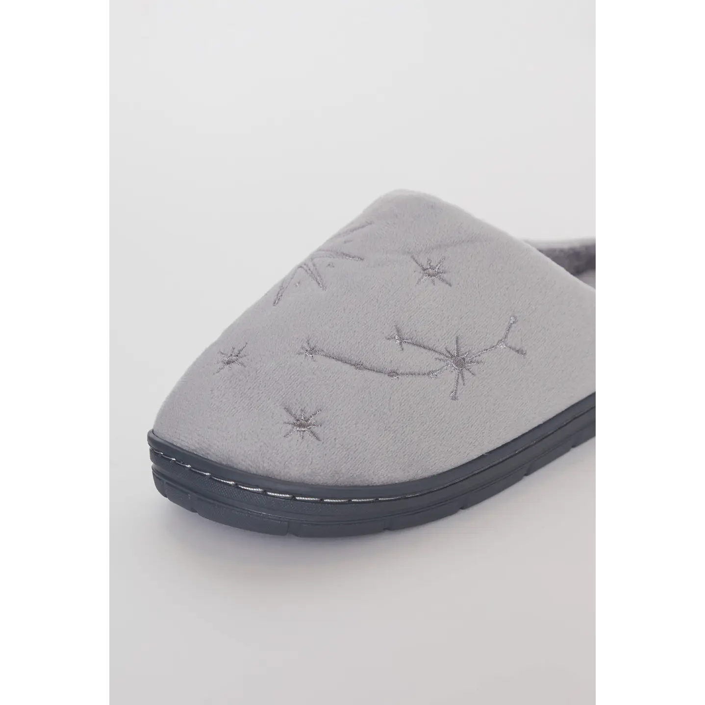 Pantufla Bordado Mujer Gris Familyshop 2