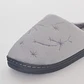 Pantufla Bordado Mujer Gris Familyshop - Miniatura 2