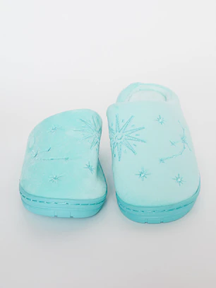 Pantufla Bordado Mujer Aqua Familyshop