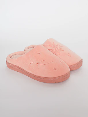 Pantufla Bordado Mujer Coral Familyshop