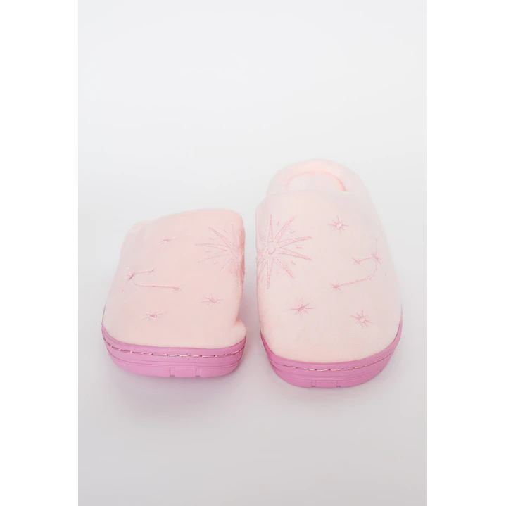 Pantufla Bordado Mujer Rosado Familyshop 3