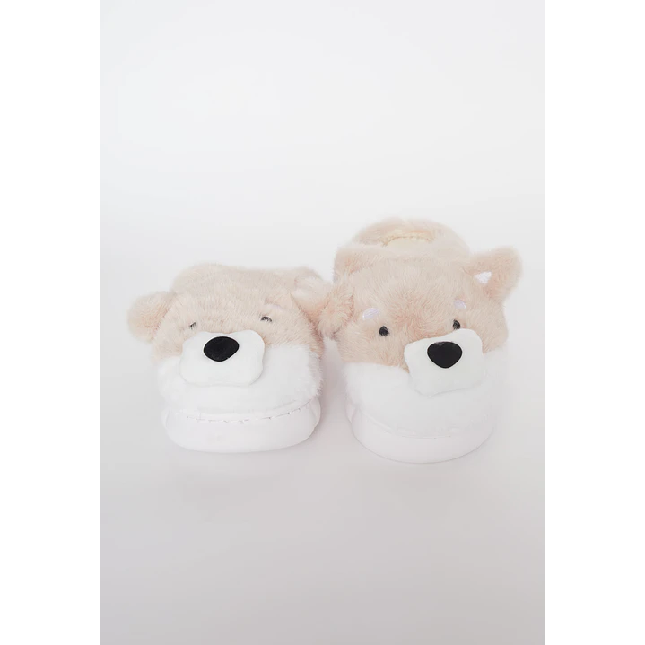 Pantufla Animal Mujer Beige Familyshop 3