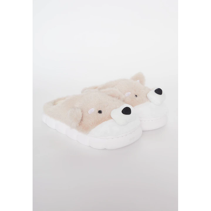 Pantufla Animal Mujer Beige Familyshop 1