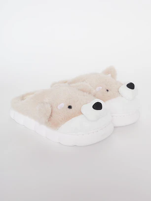 Pantufla Animal Mujer Beige Familyshop