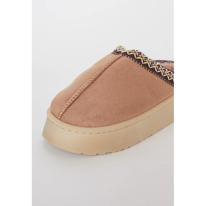 Pantufla Étnica Mujer Beige Familyshop 2